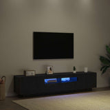 TV Cabinet Set 2 pcs Black 180 x 35 x 40 cm Engineered Wood 3333062