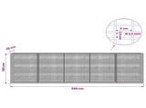 Gabion with 3.5 mm Wire and 5x2.5 cm Mesh 500x20x150 cm 3461692