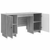 Desk Grey Sonoma Engineered Wood 142.5 x 50 x 75 cm 3414573