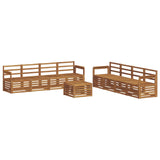 Sofa Sets 9 pcs Natural Solid Acacia Wood 3374554