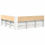 Bookcase Bed with Headboard White 180 x 200 cm Engineered wood 3335744
