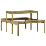 Picnic Table 110x134x75 cm Impregnated Wood Pine 832561