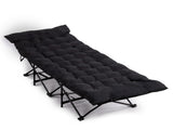Folding Camping Cot Bed with Soft Pad, Portable Outdoor Cot, Adults Sleeping Bed 92690185