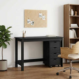 Desk Cabinet Set 2 pcs Grey Solid Pine Wood 3438772