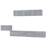5 Piece TV Cabinet Set Grey Sonoma Engineered Wood 3114436