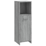 ZNTS 3 Piece Bathroom Furniture Set Grey Sonoma Engineered Wood 3154407