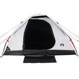 Camping Tent Dome 4-Person White Blackout Fabric Waterproof 94780
