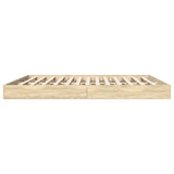 Bed Frame without Mattress Sonoma Oak 180x200 cm Engineered Wood 842002