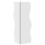 Corner Shelf with Shelf Black 34 x 33 x 102 cm Engineered Wood 899937