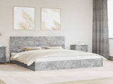 Storage Bed Concrete Grey 180 x 200 cm Engineered Wood 3411880