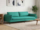 3-Seater Sofa Turquoise 222 x 81 x 89 cm Velvet 42048652