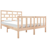 Bed Frame without Mattress Solid Wood Pine Double 3101323