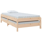 Stack Bed without Mattress 90x190 cm Single Solid Wood Pine 820402