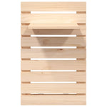 ZNTS Wall-mounted Bedside Shelves 2 pcs Solid Wood Pine 824768