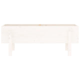 Garden Raised Bed White 101x30x38 cm Solid Wood Pine 825185