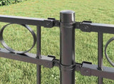 Fence Element ASSEN Grey 170 x 200 cm Steel 42003911