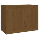 Laundry Box Honey Brown 88.5x44x66 cm Solid Wood Pine 823572