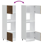 Oven Cabinets 2 pcs Lucca Smoked Oak Engineered Wood 3315046