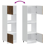 Oven Cabinets 2 pcs Lucca Smoked Oak Engineered Wood 3315046