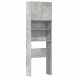 Washing Machine Cabinet Concrete Grey 64x24x190 cm Engineered Wood 859130