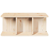 Coffee Table Natural 80 x 39.5 x 33.5 cm Solid pine wood 873520
