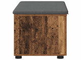 Hall Bench Old Wood 80 x 38 x 46 cm Engineered Wood and Fabric 891486