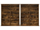 CD Cabinet 2 pcs Smoked Oak 60 x 17 x 92 cm Engineered Wood 8012739