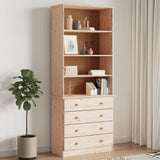Bookcase with Drawers ALTA 77x35x186.5 cm Solid Wood Pine 353953