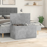Storage Chest Concrete Grey 84x42x46 cm Engineered Wood 803060