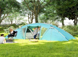 4-6 Man Family Camping Tent w/ 2 Bedrooms and a Living Room, Waterproof Tunnel Tent w/ Sewn In T3398P349062