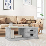 Coffee Table Concrete Grey 90x50x35 cm Engineered Wood 816244