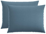 Cushion with Pillow HEERLEN 2 pcs Jeans Blue Fabric 928509