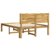 Double Bed Frame with Headboard ROSTOCK White 135 x 190 cm 3405442