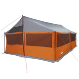 Family Tent with Roof Grey and Orange 600 x 400 x 268 cm 42028605
