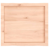 Table Top 60x50x cm Untreated Solid Wood Live Edge 363868