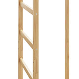 ZNTS Coat Stand with Hooks and Shelves 38.5x30x156 cm Bamboo 4008918