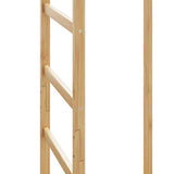 Coat Stand with Hooks and Shelves 38.5x30x156 cm Bamboo 4008918
