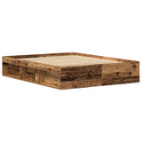 Bed Frame without Mattress Old Wood 150x200 cm Engineered Wood 3329312