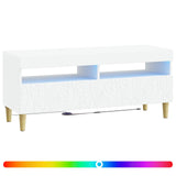 LED TV Cabinet White Engineered Wood 897205