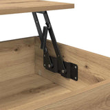 Coffee Table Artisan Oak 85 x 50 x 50 cm Engineered Wood 883056