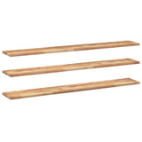 Floating Shelves 3 pcs 160x20x2 cm Oil Finished Solid Wood Acacia 3279521