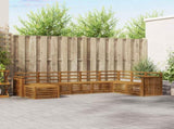 Outdoor Sofa Set 8 pcs Natural Solid Acacia Wood 3375284