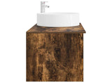 Bathroom Furniture Set 2 pcs Smoked Oak Engineered Wood 3403932