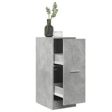 Apothecary Cabinet Concrete Grey 30x41x77.5 cm Engineered Wood 855154