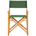 ZNTS Director's Chair Solid Acacia Wood Green 45953