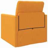 Sofa Bed Dark Yellow 74 x 77 x 81 cm Fabric 4106629