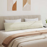 Sofa Pillows 2 pcs Cream 200 x 40 cm Corduroy Fabric 42013894