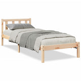 Extra Long Bed Frame without Mattress 100x220 cm Solid Wood Pine 852446