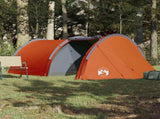 Camping Tent Tunnel 4-Person Orange Waterproof 94396