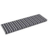 Self-adhesive Stair Mats Striped 15 pcs Grey 65 x 21 x 4 cm 42011449